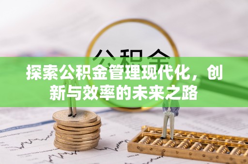 祁阳探索公积金管理现代化，创新与效率的未来之路
