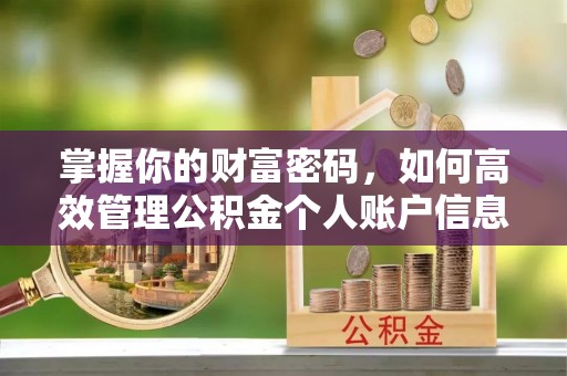 祁阳掌握你的财富密码，如何高效管理公积金个人账户信息