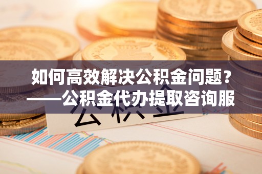 祁阳如何高效解决公积金问题？——公积金代办提取咨询服务指南
