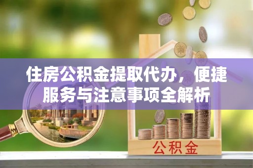 祁阳住房公积金提取代办，便捷服务与注意事项全解析