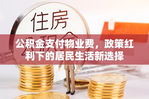 祁阳公积金支付物业费，政策红利下的居民生活新选择