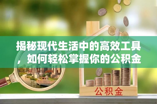 祁阳揭秘现代生活中的高效工具，如何轻松掌握你的公积金查询方式