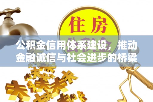 祁阳公积金信用体系建设，推动金融诚信与社会进步的桥梁
