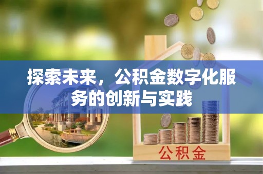 祁阳探索未来，公积金数字化服务的创新与实践
