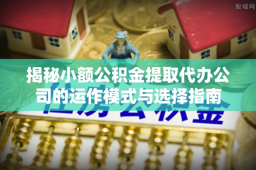祁阳揭秘小额公积金提取代办公司的运作模式与选择指南