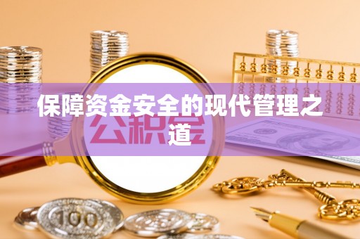 祁阳保障资金安全的现代管理之道