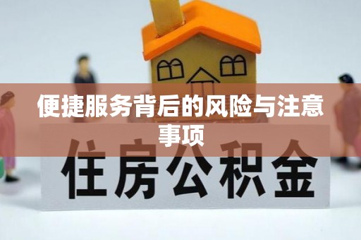祁阳便捷服务背后的风险与注意事项